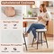 Set of 2 Counter Bar stools 27" with Padded Seat and Metal Legs